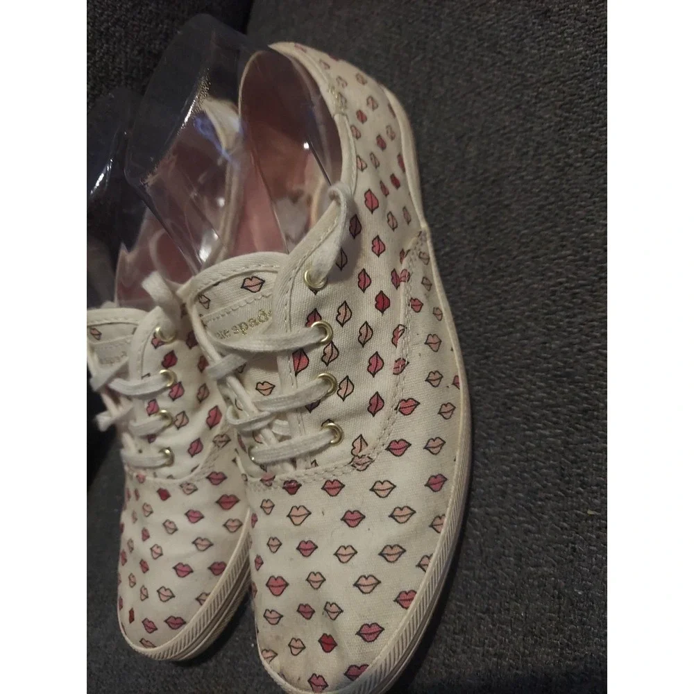 Keds Kate Spade Shoes Womens 7.5 Lips Kiss New York Champion Sneakers Y2k Boho‎